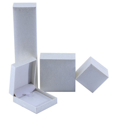 OEM Rectángulo de cartón de joyería caja de embalaje de papel caja para pendientes collar anillo