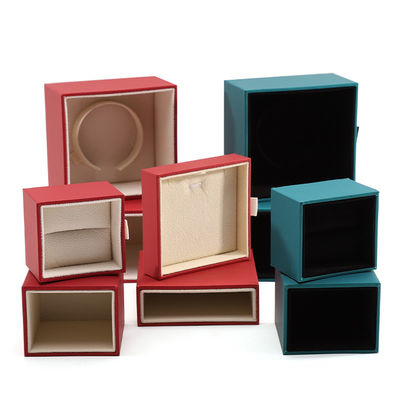 Logotipo personalizado Caja de joyas de papel hecha a mano Caja de embalaje de joyas