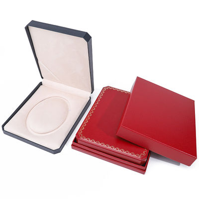 Logotipo personalizado Papel cuadrado Caja de joyas Embalaje Estilo de lujo Para collar