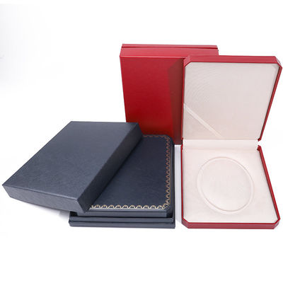 Logotipo personalizado Papel cuadrado Caja de joyas Embalaje Estilo de lujo Para collar