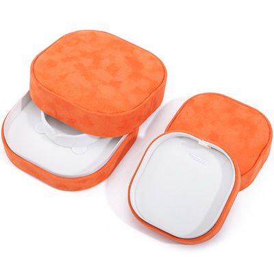 Caja de joyas de terciopelo naranja para brazalete collar brazalete anillo de Hanhong Logotipo personalizado
