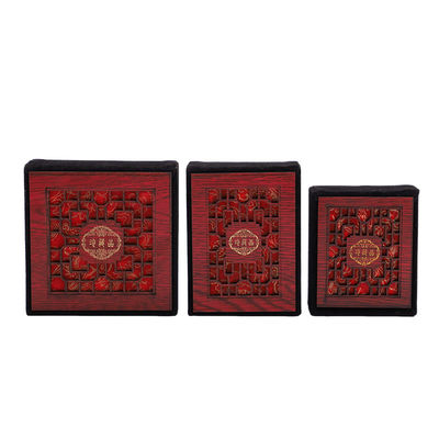Logotipo personalizado Color Caja de joyas de madera para anillos Brazaletes que muestran el embalaje