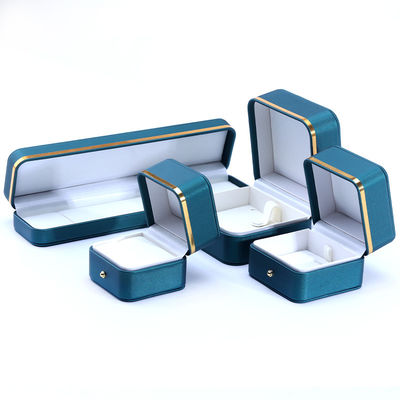 comprar 10*10*5,5cm Caja de joyas de cuero de lujo hecha a mano para accesorios finales hecha en Hanhong online manufacture