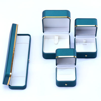 10*10*5,5cm Caja de joyas de cuero de lujo hecha a mano para accesorios finales hecha en Hanhong