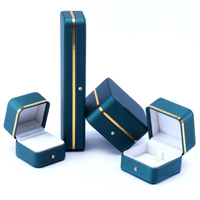 10*10*5,5cm Caja de joyas de cuero de lujo hecha a mano para accesorios finales hecha en Hanhong