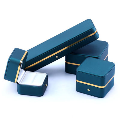 10*10*5,5cm Caja de joyas de cuero de lujo hecha a mano para accesorios finales hecha en Hanhong