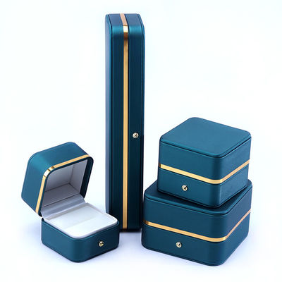 10*10*5,5cm Caja de joyas de cuero de lujo hecha a mano para accesorios finales hecha en Hanhong