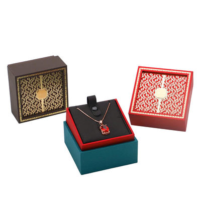 Elegante caja de embalaje de joyas personalizada para collares y pulseras