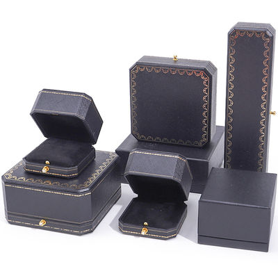 Brazalete de lujo collar caja de joyas de papel, caja de joyas de cartón personalizada rectángulo