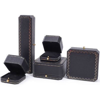 Brazalete de lujo collar caja de joyas de papel, caja de joyas de cartón personalizada rectángulo