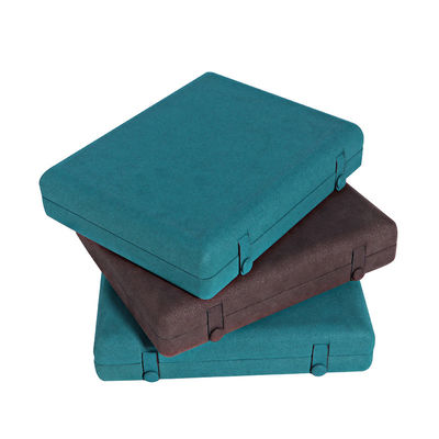 Caja de joyas de cuero para el almacenamiento elegante y seguro de los aretes de la pulsera del collar