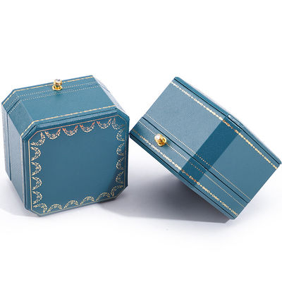 Caja de embalaje de joyas de papel de terciopelo de color personalizado para pulseras, pendientes, collares y anillos