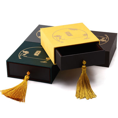 Caja de embalaje de joyas de lujo de estilo chino exquisita con decoración de guinda
