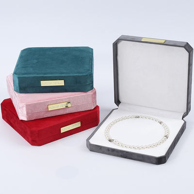comprar Caja de almacenamiento de collar de perlas de terciopelo multicolor con escudilla de oro online manufacture