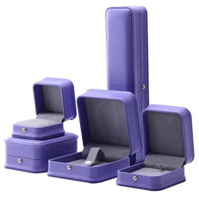 comprar Ojo atractivo púrpura suave de terciopelo joyería caja de almacenamiento paquete para colgante de anillo online manufacture
