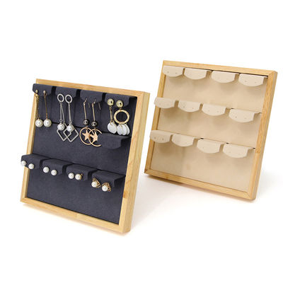comprar 4x3 Practical Multi Cell Joyería De Madera Display Rack Stand para los pendientes colgante online manufacture