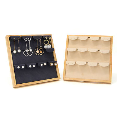 4x3 Practical Multi Cell Joyería De Madera Display Rack Stand para los pendientes colgante