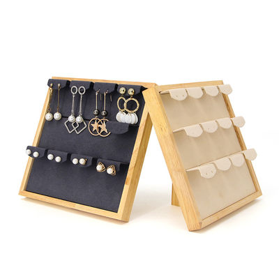 4x3 Practical Multi Cell Joyería De Madera Display Rack Stand para los pendientes colgante