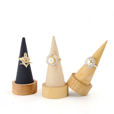comprar Compacto Cone en forma de brazalete de madera de exhibición Stand para la exhibición de relojes de brazalete online manufacture