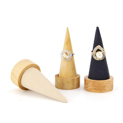 Compacto Cone en forma de brazalete de madera de exhibición Stand para la exhibición de relojes de brazalete
