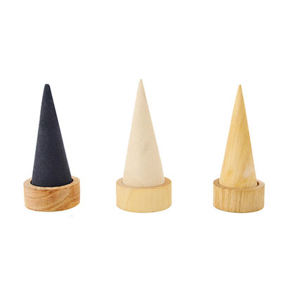 Compacto Cone en forma de brazalete de madera de exhibición Stand para la exhibición de relojes de brazalete