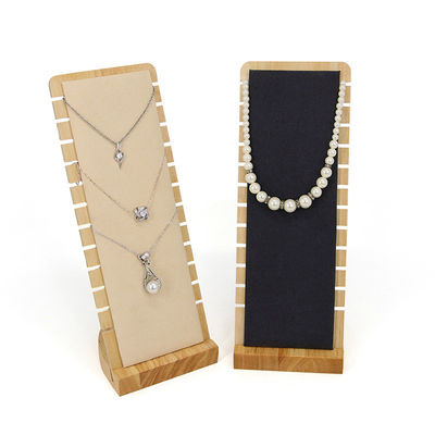 comprar Display de joyas de madera portátil con ranuras para collar online manufacture