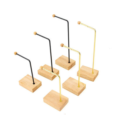 Muestra de colgante de metal portátil en forma de L Estand para joyería Exposición de espectáculos de lujo