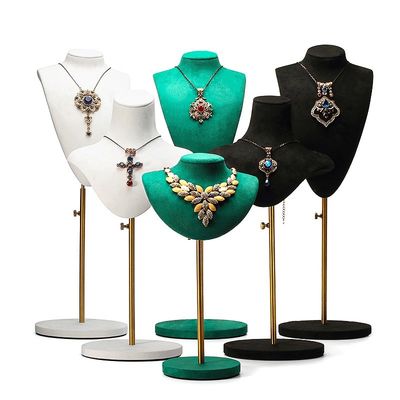 comprar Organizador de joyas de terciopelo suave y desmontable maniquí de lujo busto online manufacture