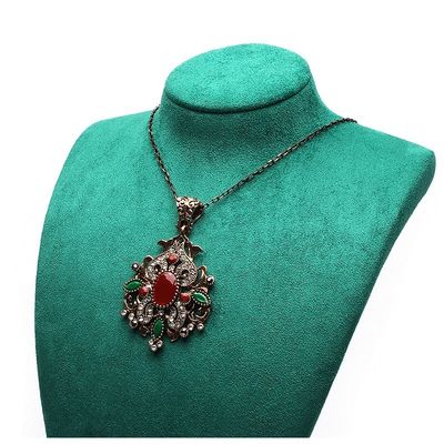 Organizador de joyas de terciopelo suave y desmontable maniquí de lujo busto