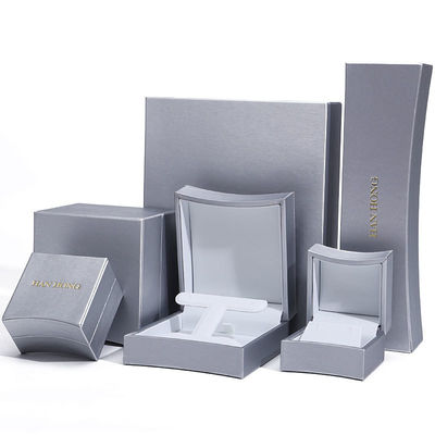 Caja de joyería de cuero en forma de arco de PU de lujo embalaje de almacenamiento