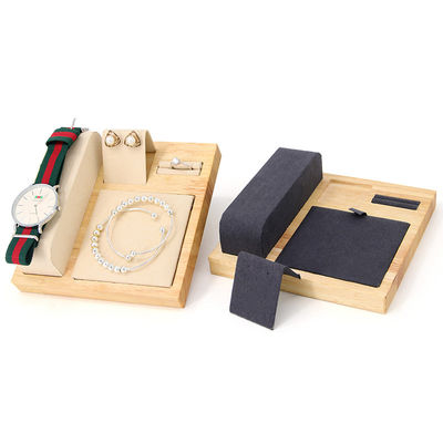 Display Tray de joyas de lujo de madera para relojes