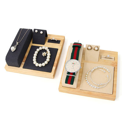 Display Tray de joyas de lujo de madera para relojes