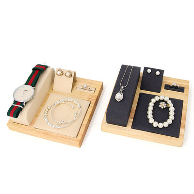 Display Tray de joyas de lujo de madera para relojes