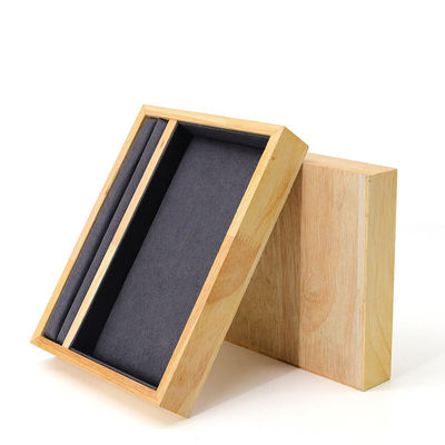 Envasador de joyas de madera maciza multifunción para anillos, colgantes y orejas