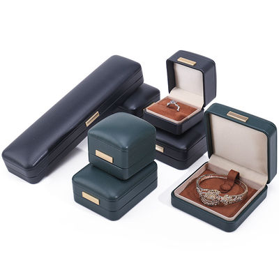 comprar Handy techo convexo de cuero falso caja de joyería de lujo paquete con ornamento de barra de oro online manufacture