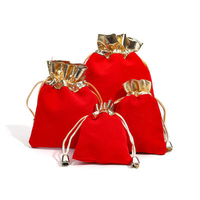 Bolsas de joyería con la boca abierta de oro