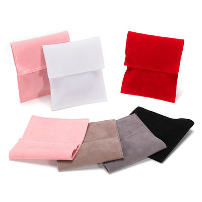 OEM Discreto Suministro Bolsas de joyería de terciopelo ligeras para las orejas Anillos Studs Chica