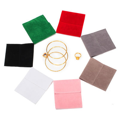 OEM Discreto Suministro Bolsas de joyería de terciopelo ligeras para las orejas Anillos Studs Chica