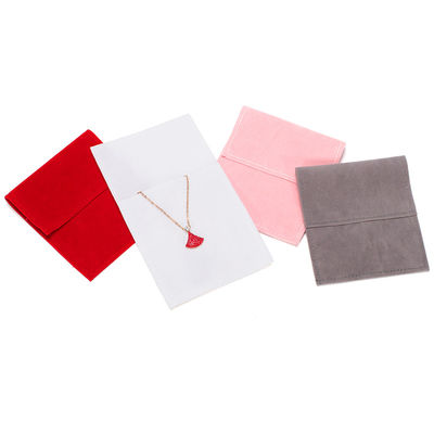 OEM Discreto Suministro Bolsas de joyería de terciopelo ligeras para las orejas Anillos Studs Chica