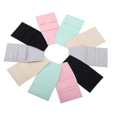 Bolso de almacenamiento de joyas de microfibra con separador extraíble para pendientes