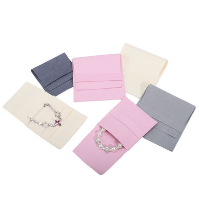 Compacto Simple de terciopelo suave Joyería Embalaje Búsqueda de bolsillo Mini Bolso de colgante