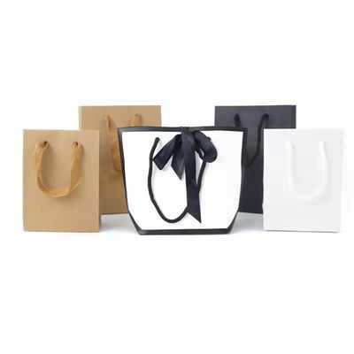 Bolsa de papel de cartón adaptable de joyería de lujo