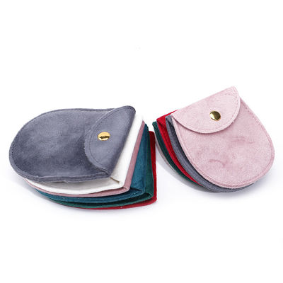 Bolso de joyería de terciopelo suave en forma de huevo