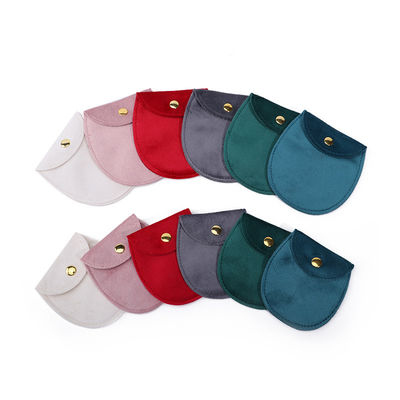 Bolso de joyería de terciopelo suave en forma de huevo
