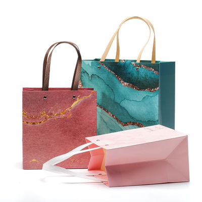 comprar Bolsa de papel de cartón de lujo de lujo con manijas online manufacture
