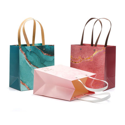Bolsa de papel de cartón de lujo de lujo con manijas