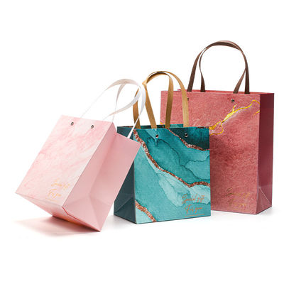 Bolsa de papel de cartón de lujo de lujo con manijas