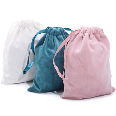 Bolsa de cordón de terciopelo para el embalaje de joyas