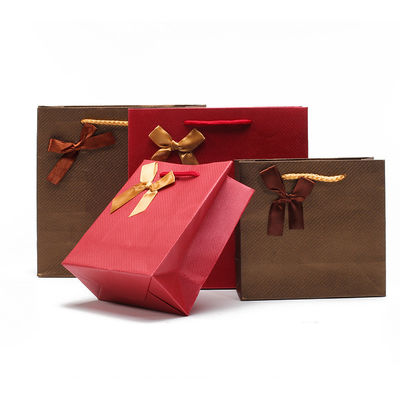 comprar Twill Grain Papel de cartón de buen gusto Bolsas de regalo de joyería Contenedor de embalaje online manufacture