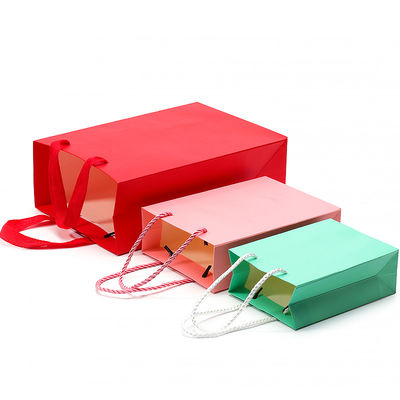 Chico Macarón de color de cartón Bolsa de regalo